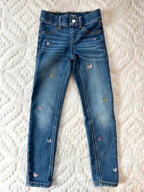 Butterfly Embroidery Jeans Jeggings Y2K Style